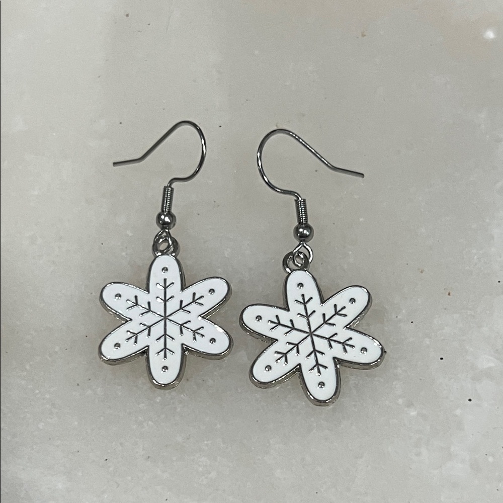 Snowflake Dangle Earrings
